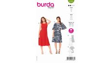 Strih Burda 6133 - Empírové šaty so širokou sukňou