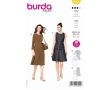 Strih Burda 6099 - Šaty bez rukávov, šaty s dlhým rukávom, koktailové šaty