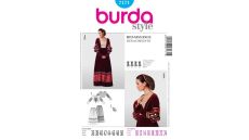 Strih Burda 7171 - Renesančné šaty