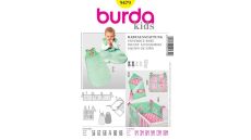 Strih Burda 9479 - Polstrovanie do postieľky, vreckár, spací vak, zavinovačka