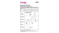 Strih Burda 5678 - Splývavé košeľové šaty, košeľová blúzka