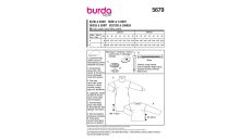 Strih Burda 5679 - Mikinové šaty, rolákové šaty, sveter