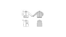 Strih Burda 5681 - Pánska bunda bluzón na zips, vesta