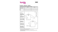 Strih Burda 5682 - Pánska mikina, pánske splývavé tričko