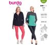 Strih Burda 5691 - Športové tričko, funkčná bunda na zips