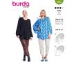 Strih Burda 5692 - Tunika v štýle 70. rokov, voľná blúzka, dvojvrstvová blúzka