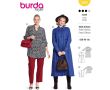 Strih Burda 5693 - Košeľové šaty, kabátové šaty, košeľová tunika
