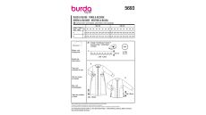 Strih Burda 5693 - Košeľové šaty, kabátové šaty, košeľová tunika