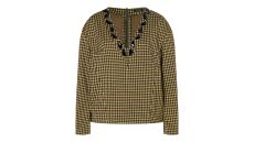 Strih Burda 5697 - Elegantný top, koženkový top