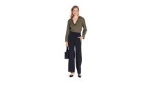 Strih Burda 5697 - Elegantný top, koženkový top