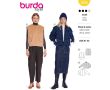 Strih Burda 5698 - Vesta, college bunda so zapínaním na patentky
