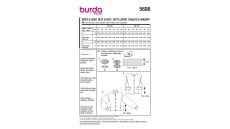 Strih Burda 5698 - Vesta, college bunda so zapínaním na patentky