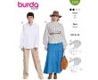 Strih Burda 5700 - Košeľa, škandinávska blúzka