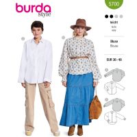 Strih Burda 5700 - Košeľa, škandinávska blúzka