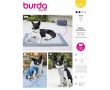 Strih Burda 5702 - Šatka a kabátik pre psa, cestovný pelech, hračka