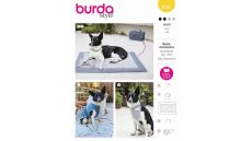 Strih Burda 5702 - Šatka a kabátik pre psa, cestovný pelech, hračka