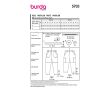 Strih Burda 5703 - Športovo-elegantné nohavice, kargo nohavice, nohavice s gumou v páse