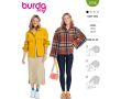 Strih Burda 5706 - Bunda, vrchná košeľa, menčestrová košeľa