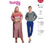 Strih Burda 5710 - Rolák, sveter