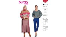 Strih Burda 5710 - Rolák, sveter