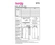 Strih Burda 5715 - Džínsová sukňa, úzka sukňa, midi sukňa, kiltová sukňa