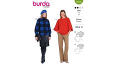 Strih Burda 5716 - Mikina, sveter, rolák