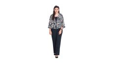 Strih Burda 5720 - Kabátik s opaskom, kimono, saténový kabátik, kardigan