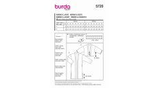 Strih Burda 5720 - Kabátik s opaskom, kimono, saténový kabátik, kardigan