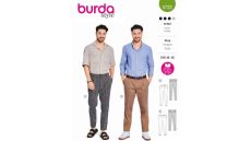 Strih Burda 5722 - Pánske nohavice, nohavice so skladmi