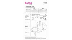 Strih Burda 5723 - Tunika, dlhá košeľa, voľná košeľa, košeľa so skrytým zapínaním, vrchná košeľa