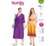 Strih Burda 5724 - Zavinovacie šaty, midi šaty