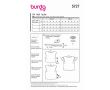 Strih Burda 5727 - Blúzka s prepínaním na chrbte, top bez rukávov, crop top
