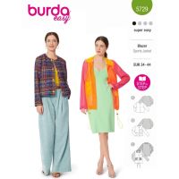 Strih Burda 5729 - Kabátik, francúzske sako, športová bunda