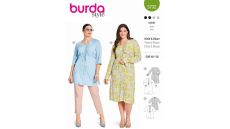 Strih Burda 5732 - Šaty so sťahovaním, tunika