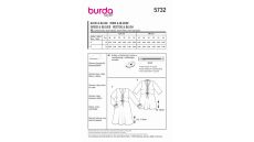 Strih Burda 5732 - Šaty so sťahovaním, tunika