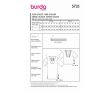 Strih Burda 5733 - Voľné tunikové šaty, blúzka s plastrónom