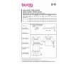 Strih Burda 5741 - Šaty s volánmi, naberané šaty, boho šaty, blúzka