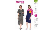 Strih Burda 5742 - Košeľové šaty, športové šaty, polo šaty