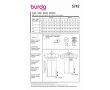 Strih Burda 5742 - Košeľové šaty, športové šaty, polo šaty
