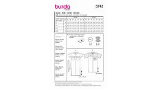 Strih Burda 5742 - Košeľové šaty, športové šaty, polo šaty