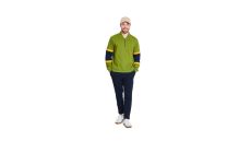 Strih Burda 5744 - Pánska mikina so stojačikom, polo tričko na zips