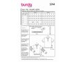 Strih Burda 5744 - Pánska mikina so stojačikom, polo tričko na zips