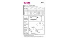 Strih Burda 5744 - Pánska mikina so stojačikom, polo tričko na zips