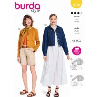 Strih Burda 5749 - Džínsová bunda, kabátik, sako