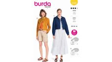 Strih Burda 5749 - Džínsová bunda, kabátik, sako
