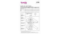 Strih Burda 5749 - Džínsová bunda, kabátik, sako