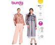 Strih Burda 5750 - Kabátik, vrchné košeľové šaty, vrchné košele