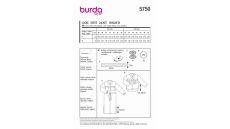 Strih Burda 5750 - Kabátik, vrchné košeľové šaty, vrchné košele