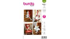 Strih Burda 5760 - Medvedík, vianočný stromček, vankúš a adventný veniec