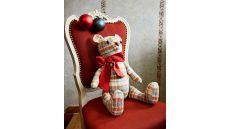 Strih Burda 5760 - Medvedík, vianočný stromček, vankúš a adventný veniec